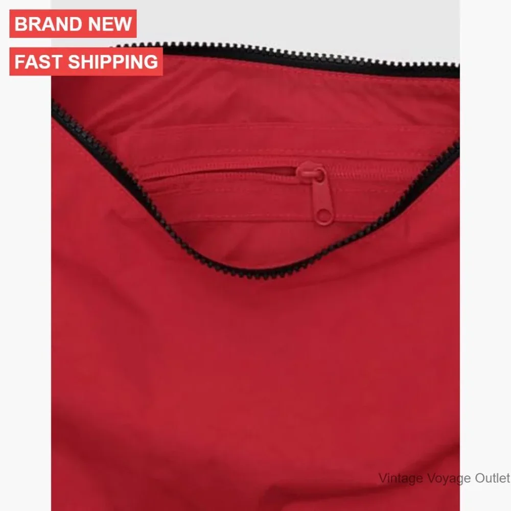 Medium Nylon Crossbody Bag with Adjustable Strap, Hobo Style